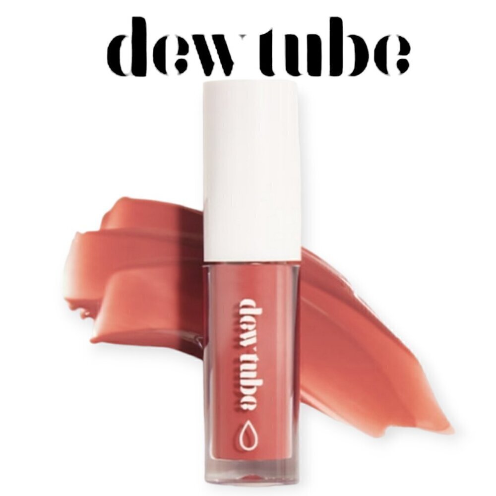 Dew Tube Hydrating Lip Gloss 💋 Vegan Cruelty-Free Non-Sticky Warm Blush Nude
